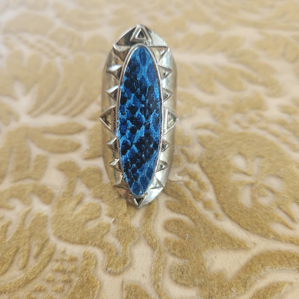 Forever 21 Silver Ring with Blue Stone